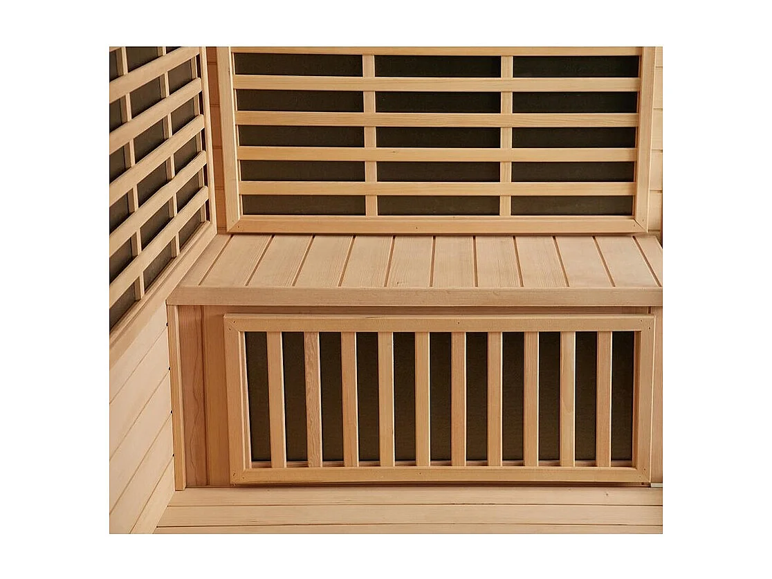 Combi Sauna Infrarouge Douche Hammam Boreal® IR-H-220G - gauche