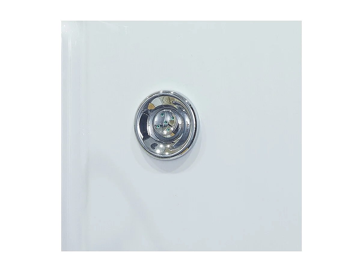 Combi Sauna Douche Hammam Boreal® SH180-G Blanc Gauche