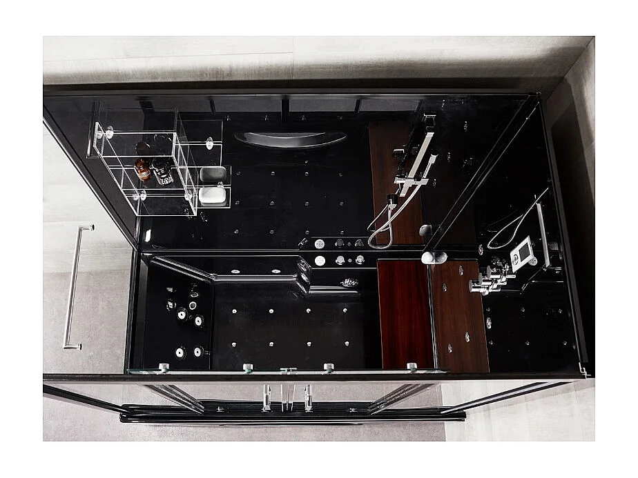 Combi Balneo douche Hammam Archipel® CBH BLACK Droite