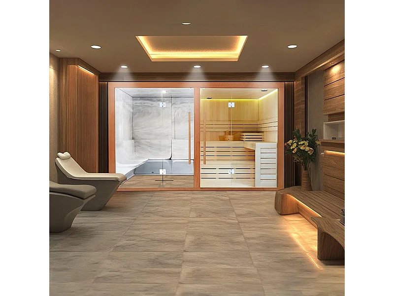 Combi Sauna Hammam Boreal® Sublimation - 8 places - 340*175*210