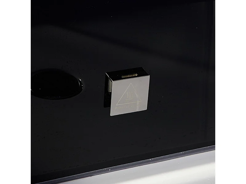 Cabine douche hammam 2 places XDUAL 140 BLACK Archipel® - 140x90 cm
