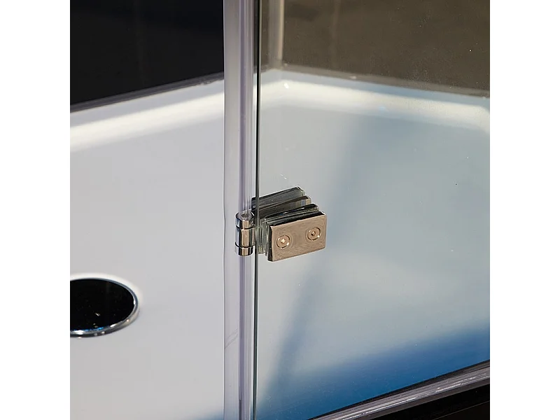 Cabine douche hammam 2 places XDUAL 140 BLACK Archipel® - 140x90 cm