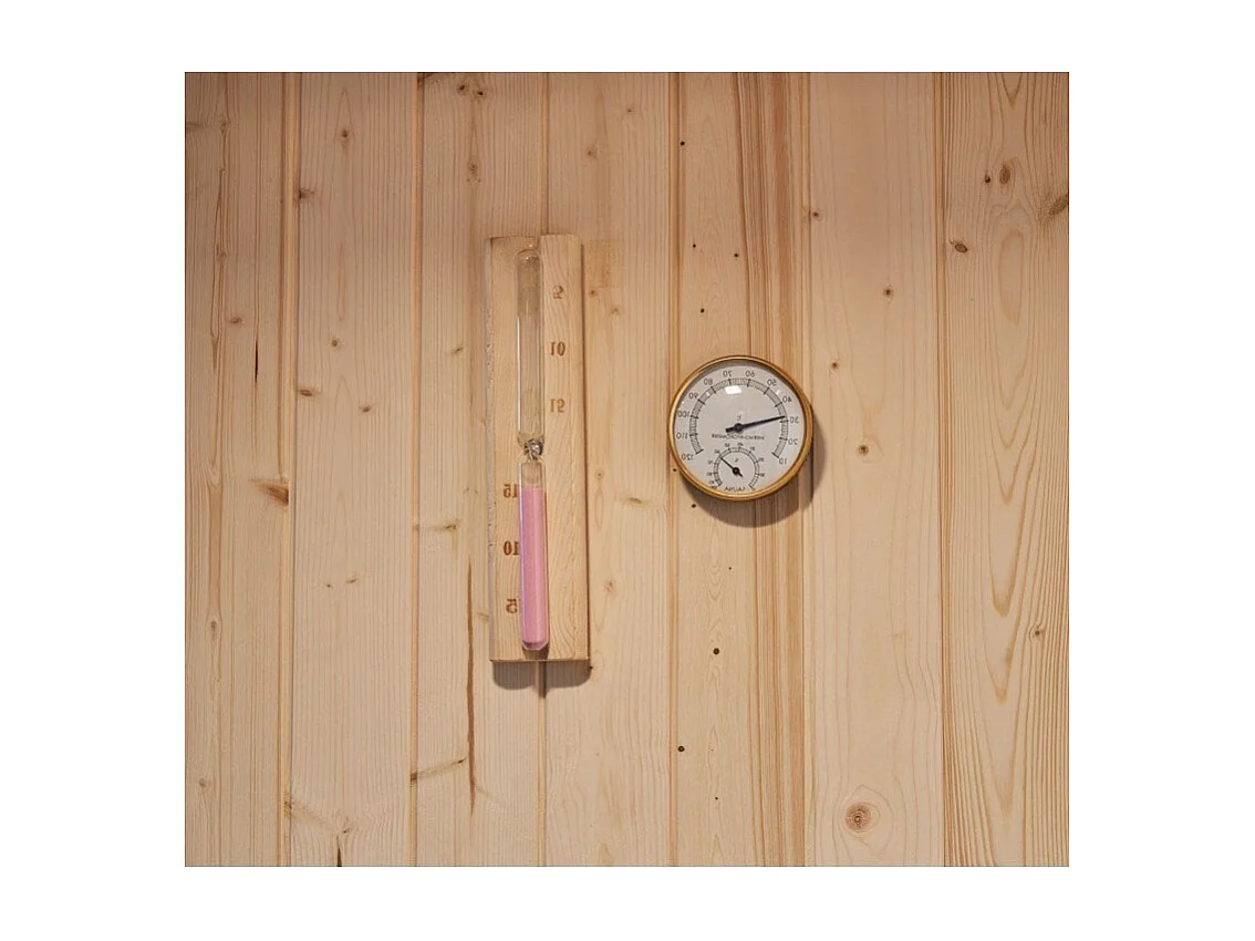 Combi Sauna Douche Hammam Boreal® SH220-G-Black Edition - gauche