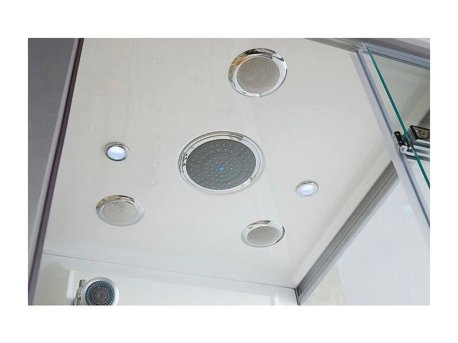 Combi Sauna Infrarouge Douche Hammam Boreal® IR-H 180G - Gauche