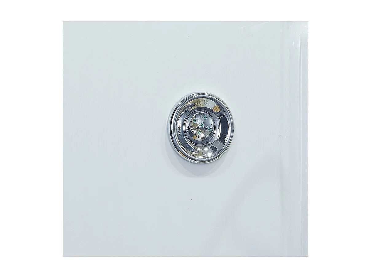 Combi Sauna Douche Hammam Boreal® SH180-D Blanc Gauche