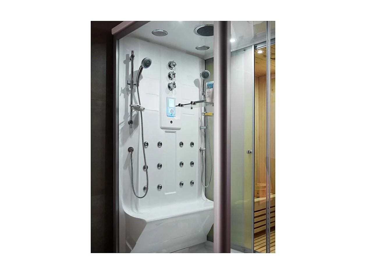 Combi Sauna Douche Hammam Boreal® SH220G - gauche