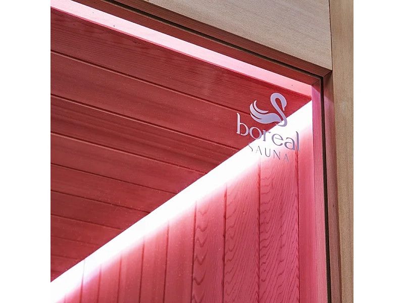 Combiné Sauna Hammam Boreal® Sublimation en Cèdre Rouge - 8 places - 340*175*210