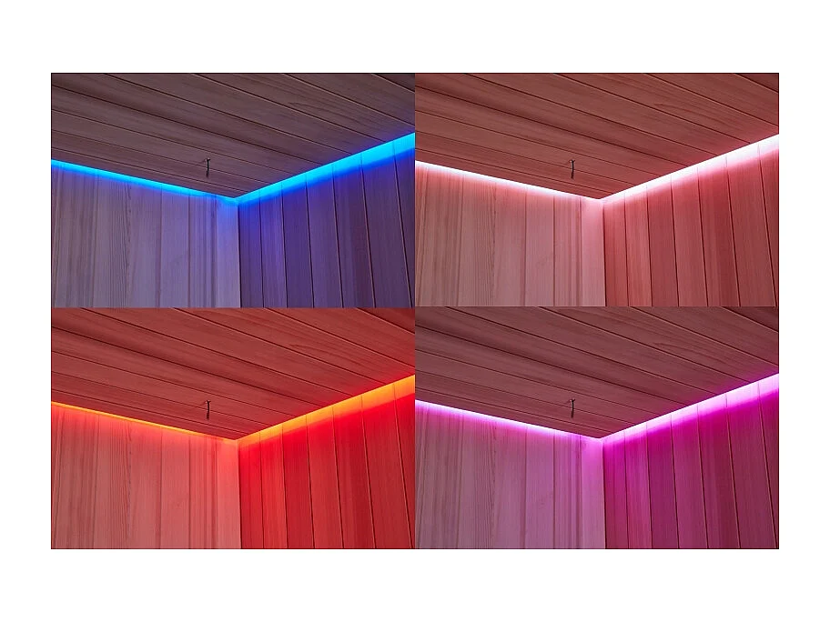 Combiné Sauna Hammam Boreal® Sublimation en Cèdre Rouge - 8 places - 340*175*210