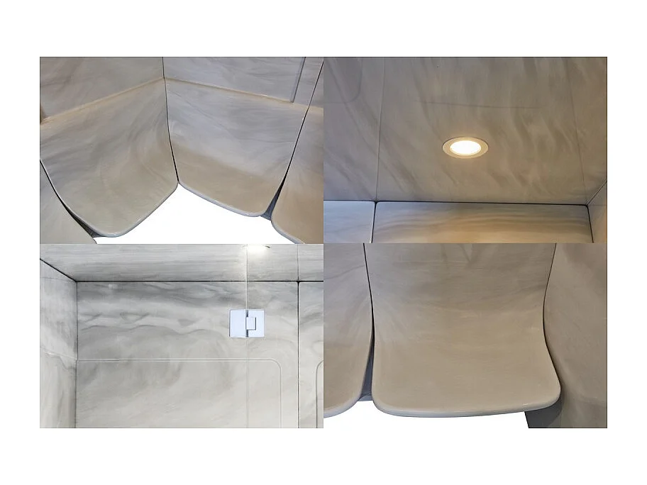 Combiné Sauna Hammam Boreal® Sublimation en Cèdre Rouge - 8 places - 340*175*210