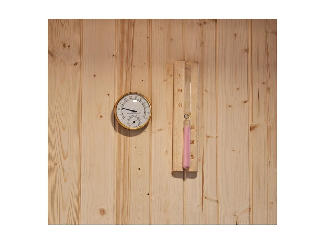 Combi Sauna Douche Hammam Boreal® SH220-D Black Edition - droite