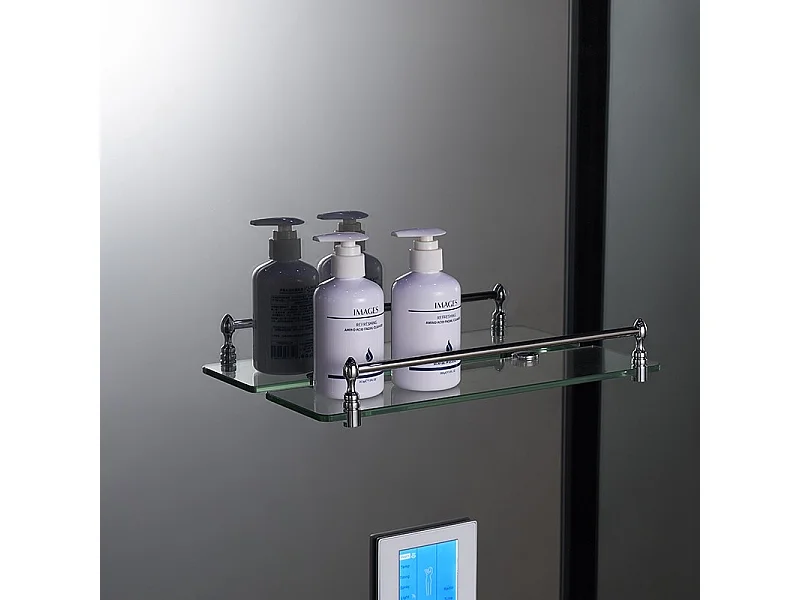 Cabine douche hammam 2 places XDUAL 140 MIRROR Archipel® - 140x90 cm