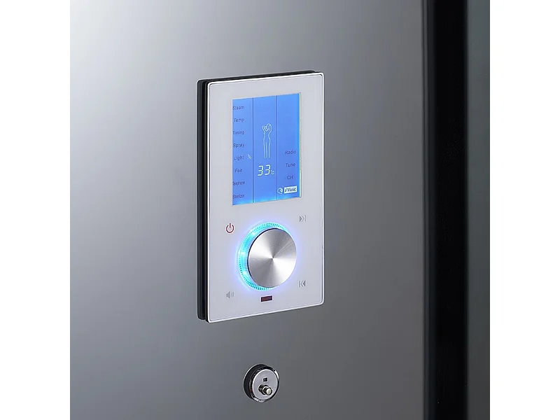 Cabine douche hammam 2 places XDUAL 140 MIRROR Archipel® - 140x90 cm