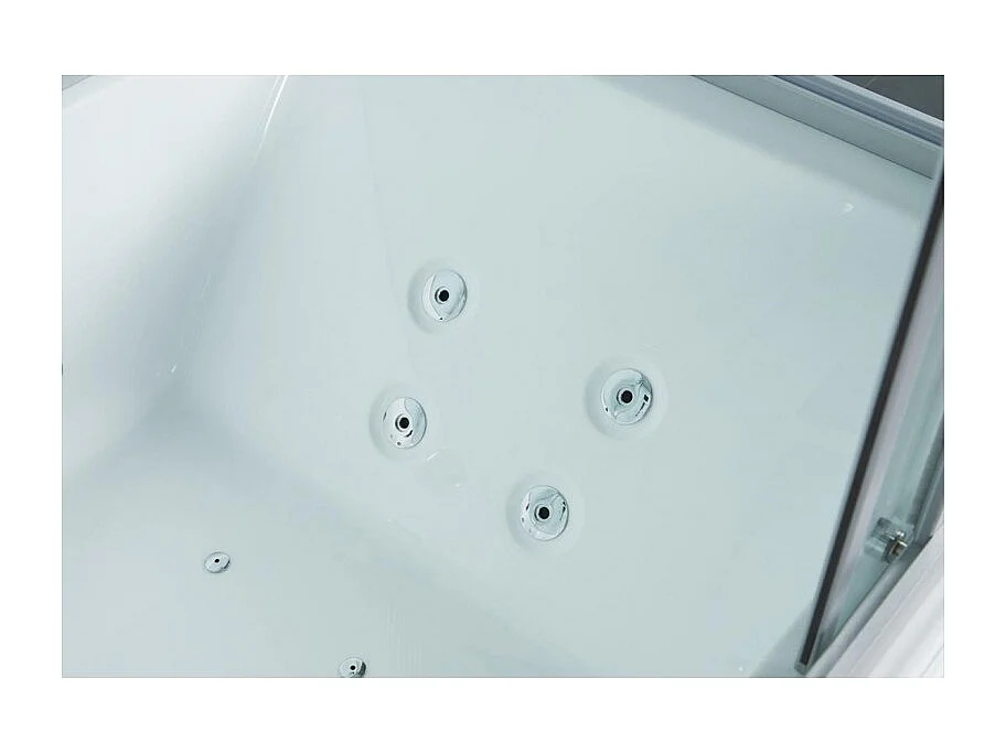 Combi Balneo douche Hammam CBH PUR WHITE Archipel® 179x97 - GAUCHE