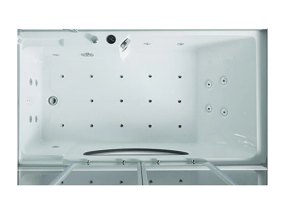 Combi Balneo douche Hammam CBH PUR WHITE Archipel® 179x97 - GAUCHE