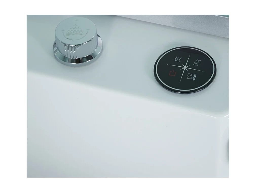 Combi Balneo douche Hammam CBH PUR WHITE Archipel® 179x97 - GAUCHE