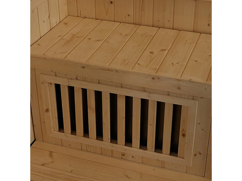 Combi Sauna Douche Hammam Boreal® SH180-D Black droite