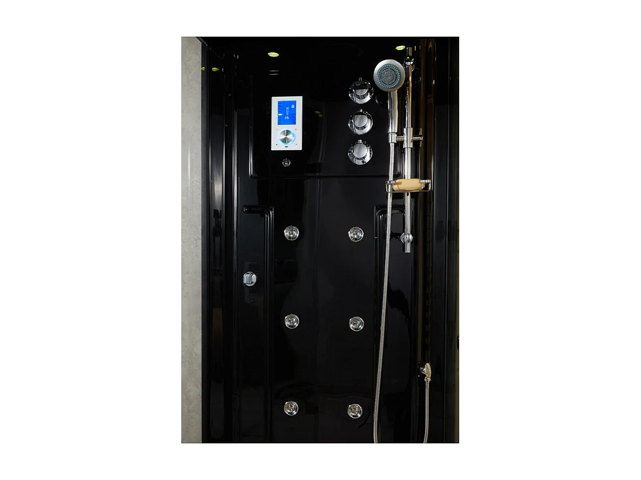 Combi Sauna Infrarouge Douche Hammam Boreal® IRH-180D - Droite