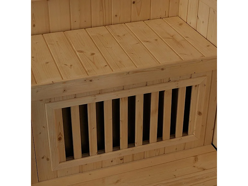 Combi Sauna Infrarouge Douche Hammam Boreal® IRH-180D - Droite