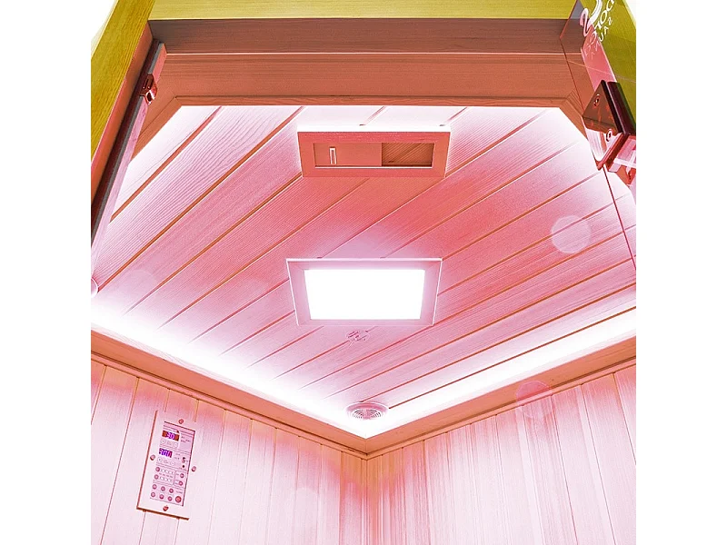 Sauna Infrarouge Boreal® 150C d'Angle à Spectre Complet