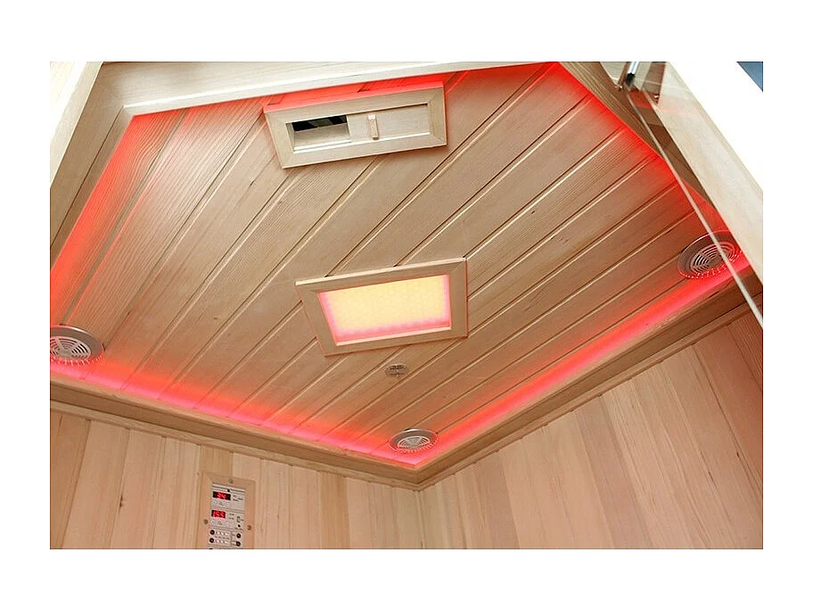 Sauna Infrarouge Boreal® 130C d'Angle à Spectre Complet