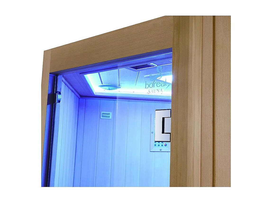 Sauna Infrarouge Boreal® 130C d'Angle à Spectre Complet