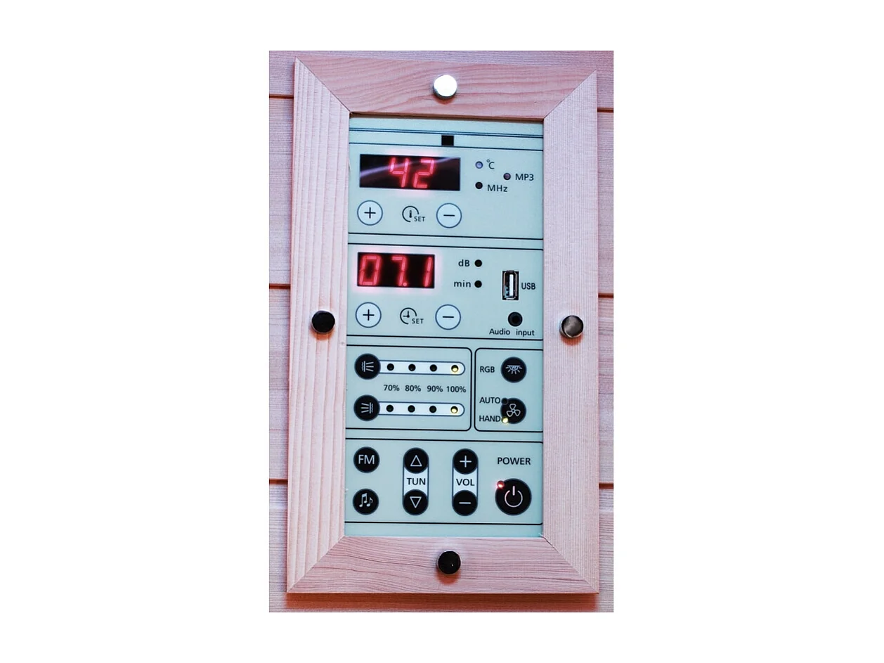 Sauna Infrarouge Boreal® 130C d'Angle à Spectre Complet