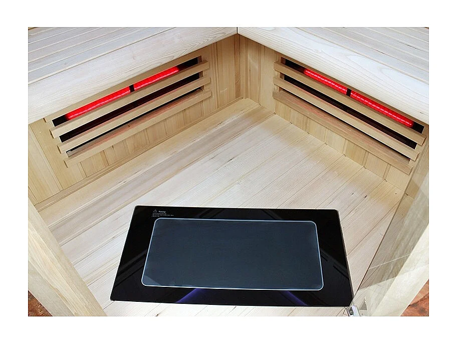 Sauna Infrarouge Boreal® 130C d'Angle à Spectre Complet