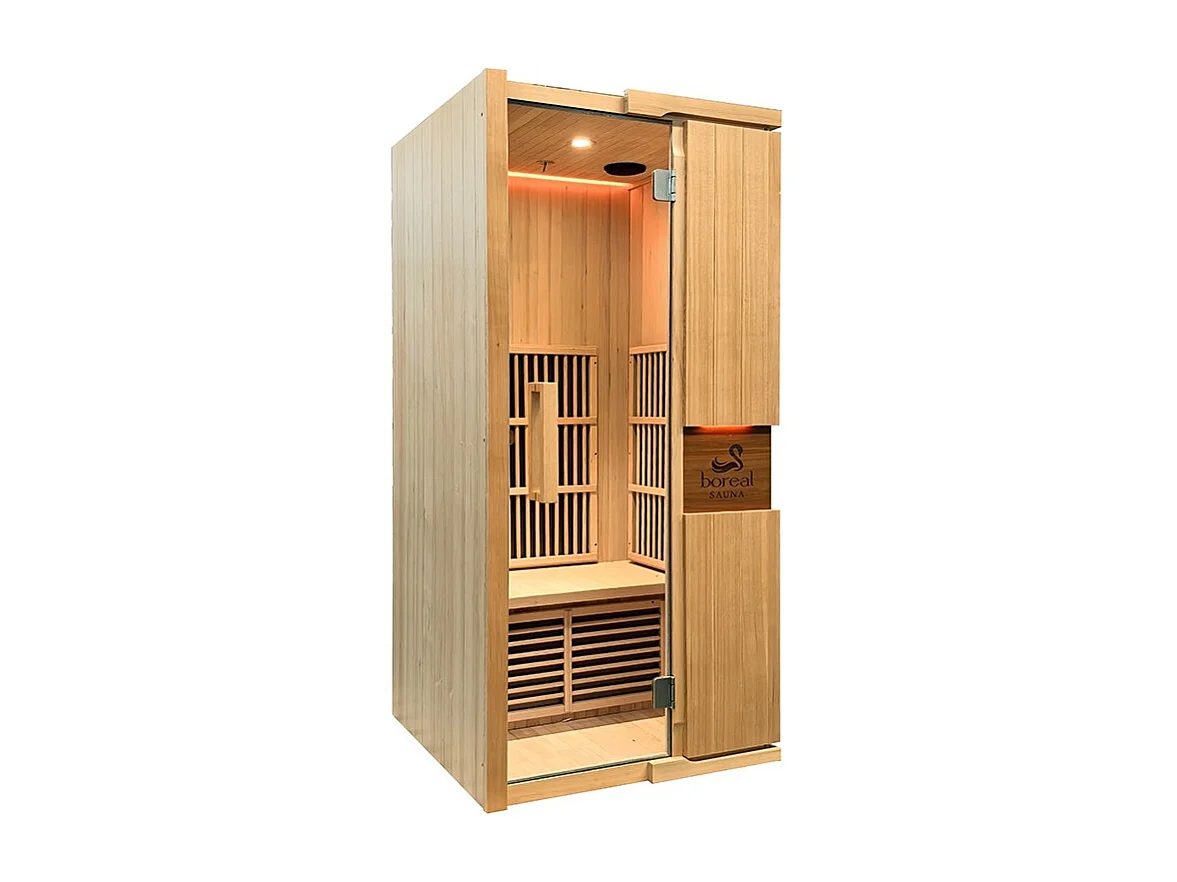 Sauna infrarouge BOREAL® CARBONE IR1 (1 PLACE) 90x90