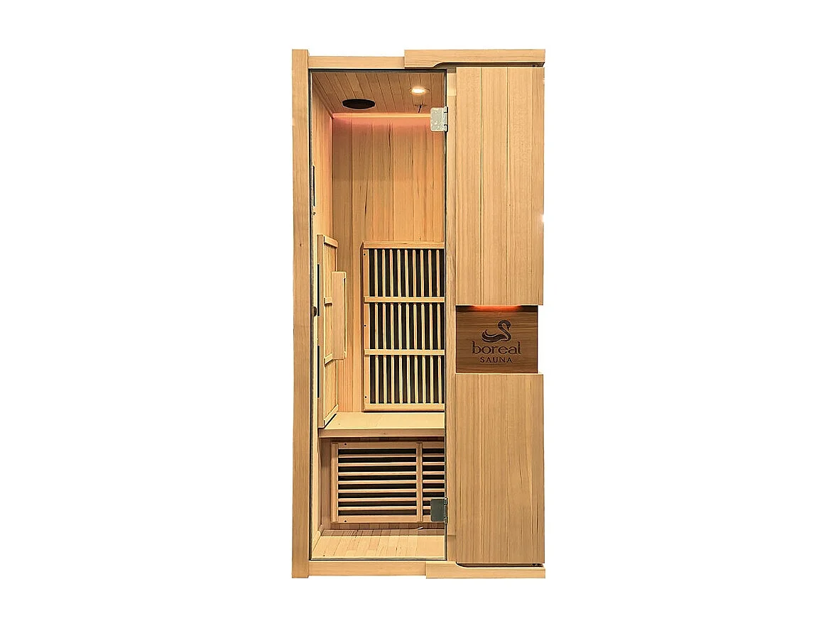 Sauna infrarouge BOREAL® CARBONE IR1 (1 PLACE) 90x90