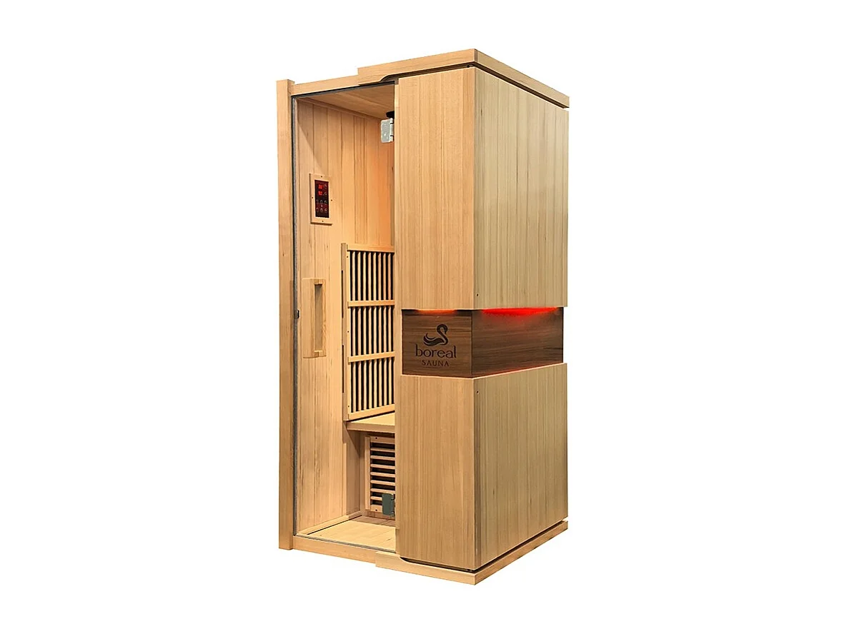 Sauna infrarouge BOREAL® CARBONE IR1 (1 PLACE) 90x90