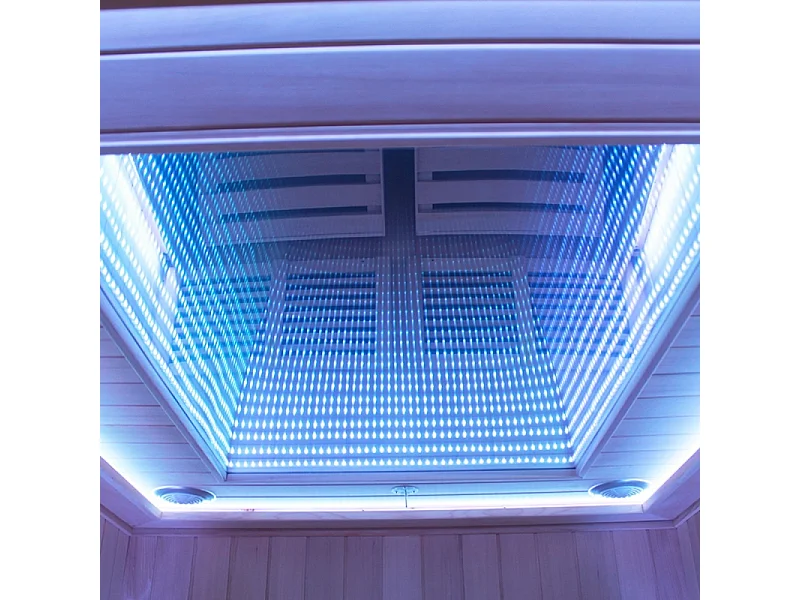 Sauna infrarouge Boreal® JAZZ DUO - 2 fauteuils inclinables à spectre complet 150x180 cm