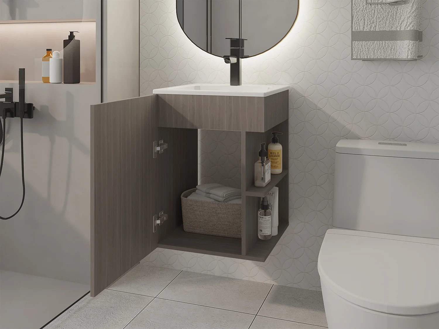 Meuble lavabo Colton 45, Bardolino