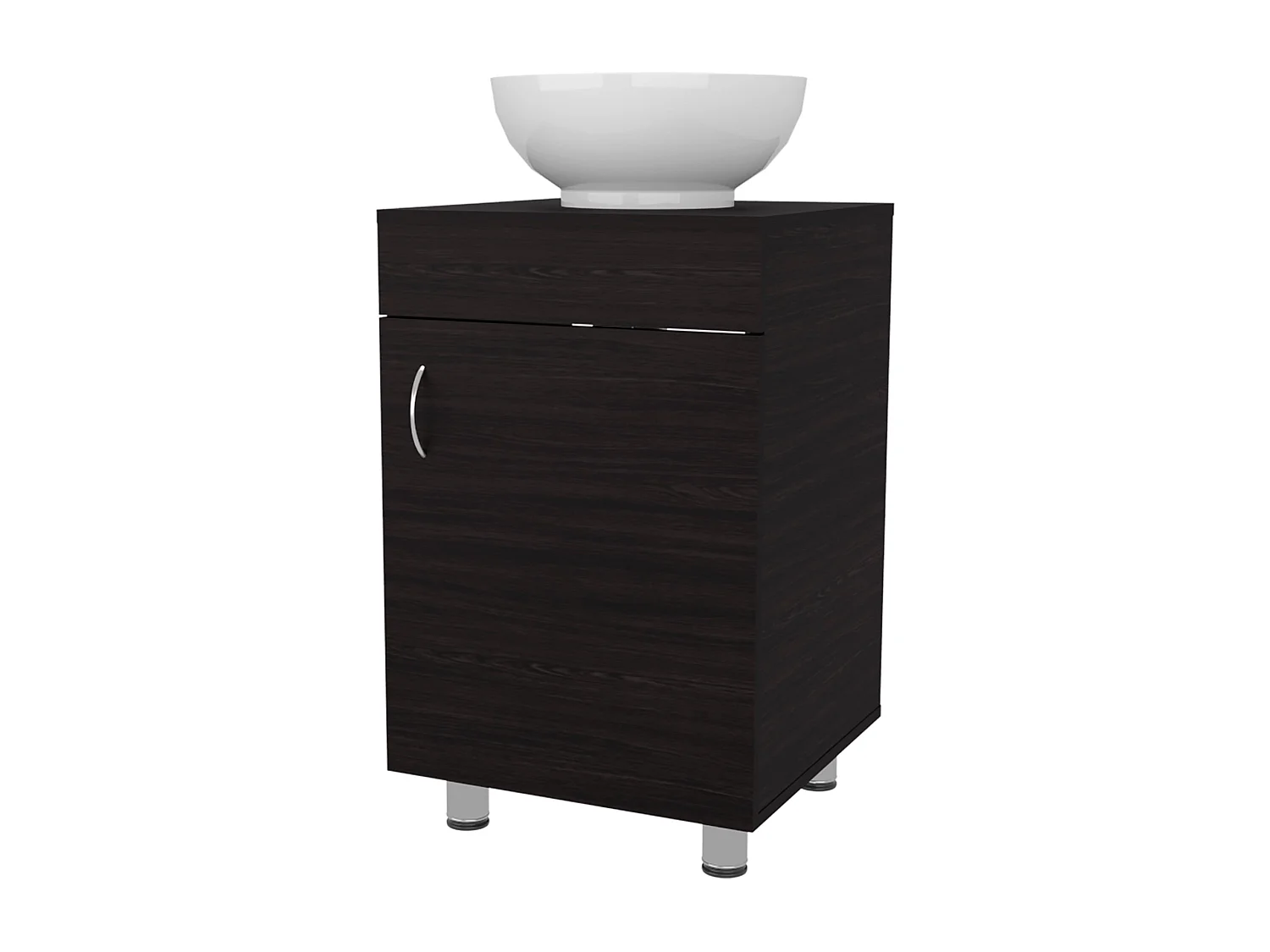 Meuble lavabo Tacna, wengué