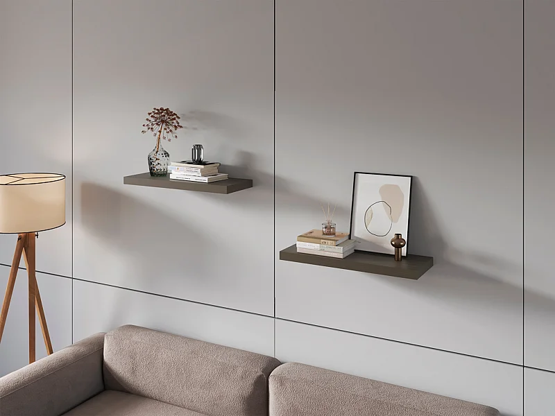 Prateleira flutuante 80 x 25 (x2) Olivo