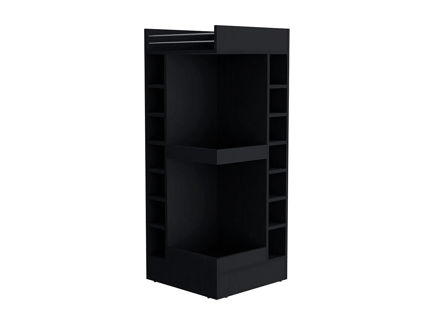 Meuble bar d'angle Lyman, wengué