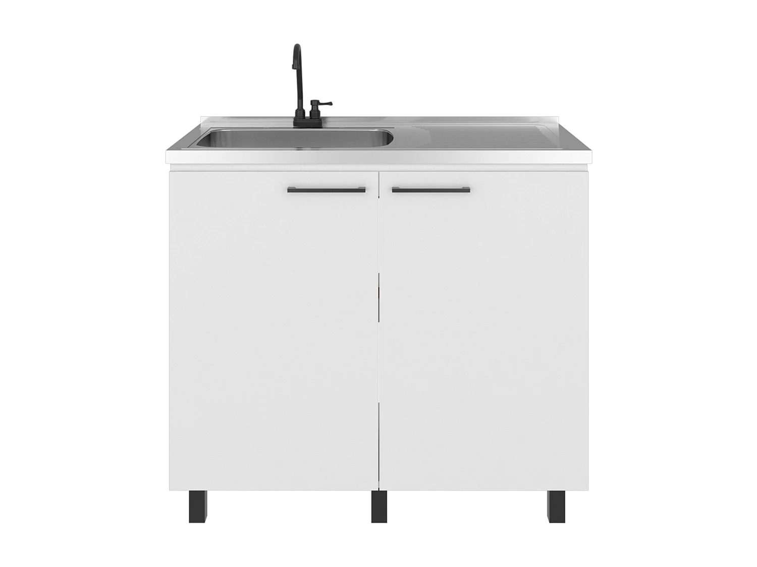 Mobile basso Napoles con lavandino, bianco MQZ