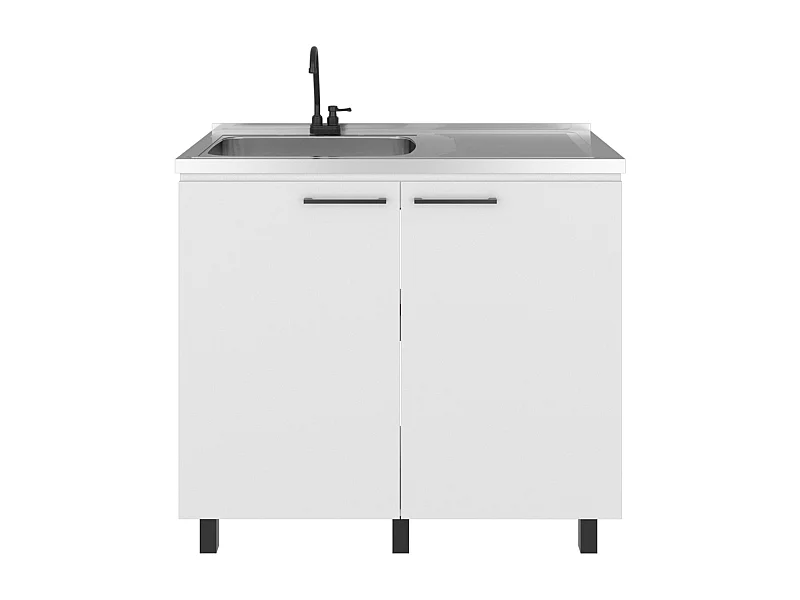 Mobile basso Napoles con lavandino, bianco MQZ