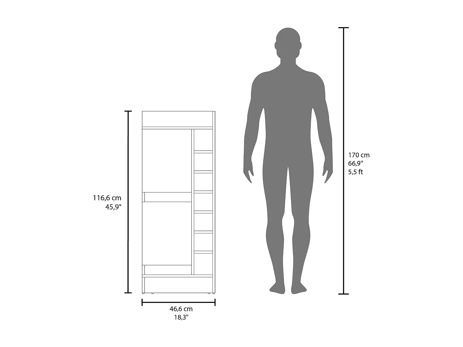 Meuble bar d'angle Lyman, blanc MQZ