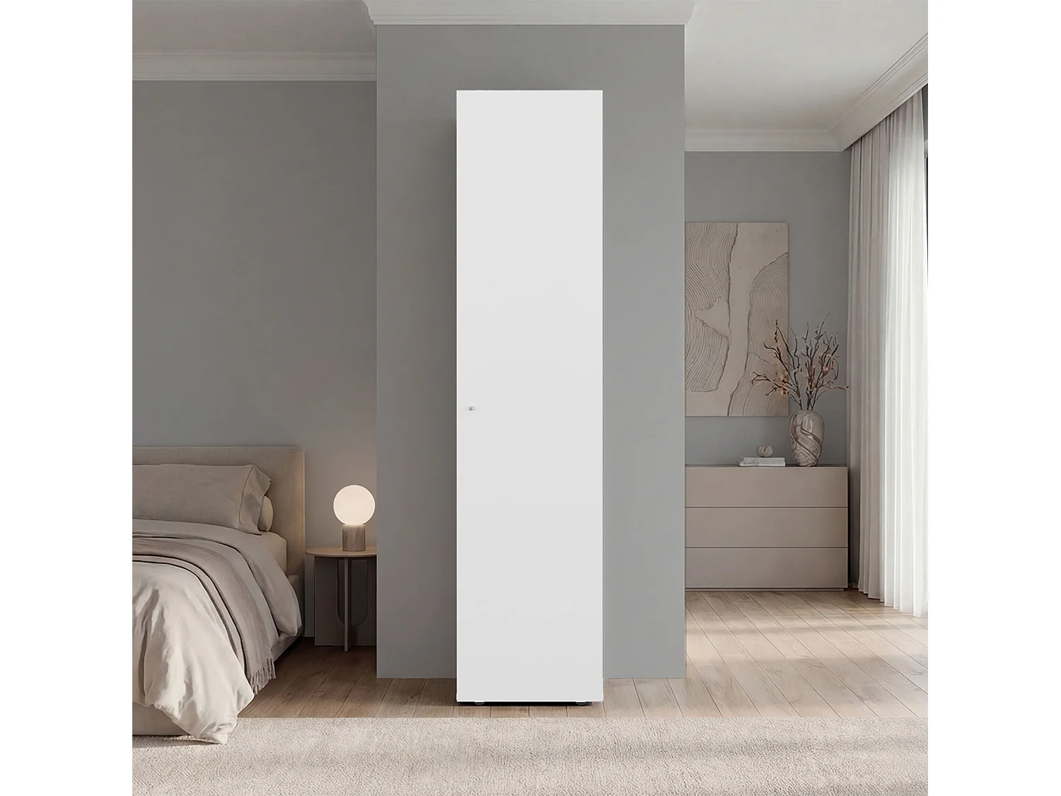 ARMÁRIO HOME DREAMS M4 - 1 PORTA (BRANCO)