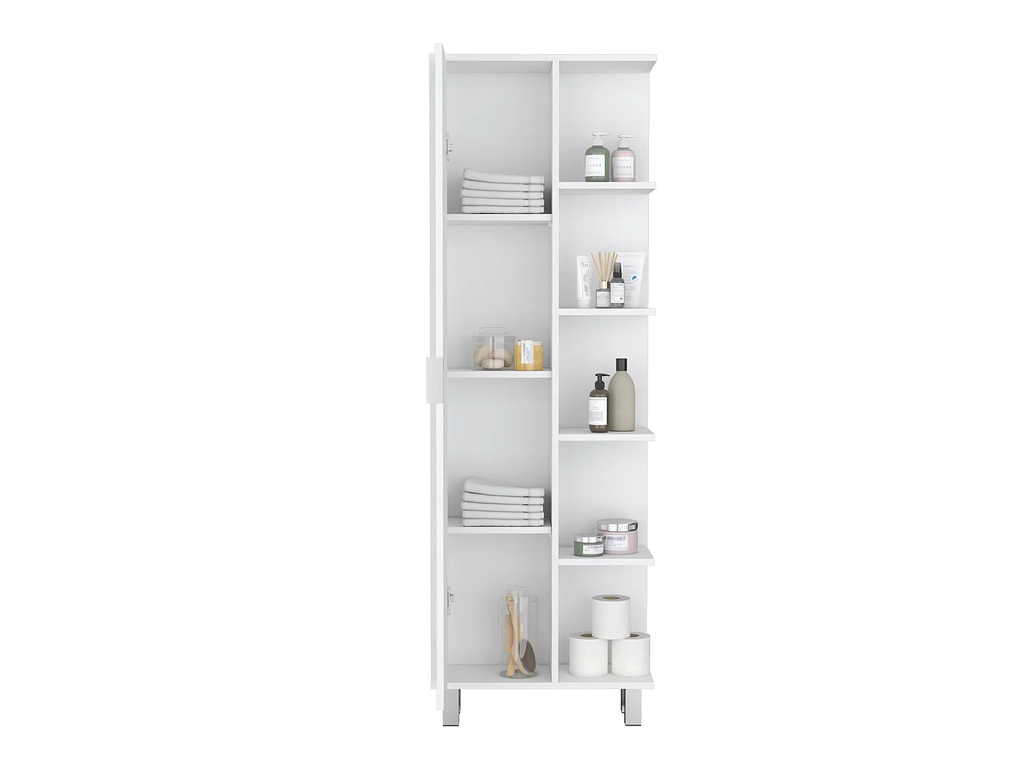 TUHOME CONCEPT Coluna de casa de banho Crovie de 160 cm, branco