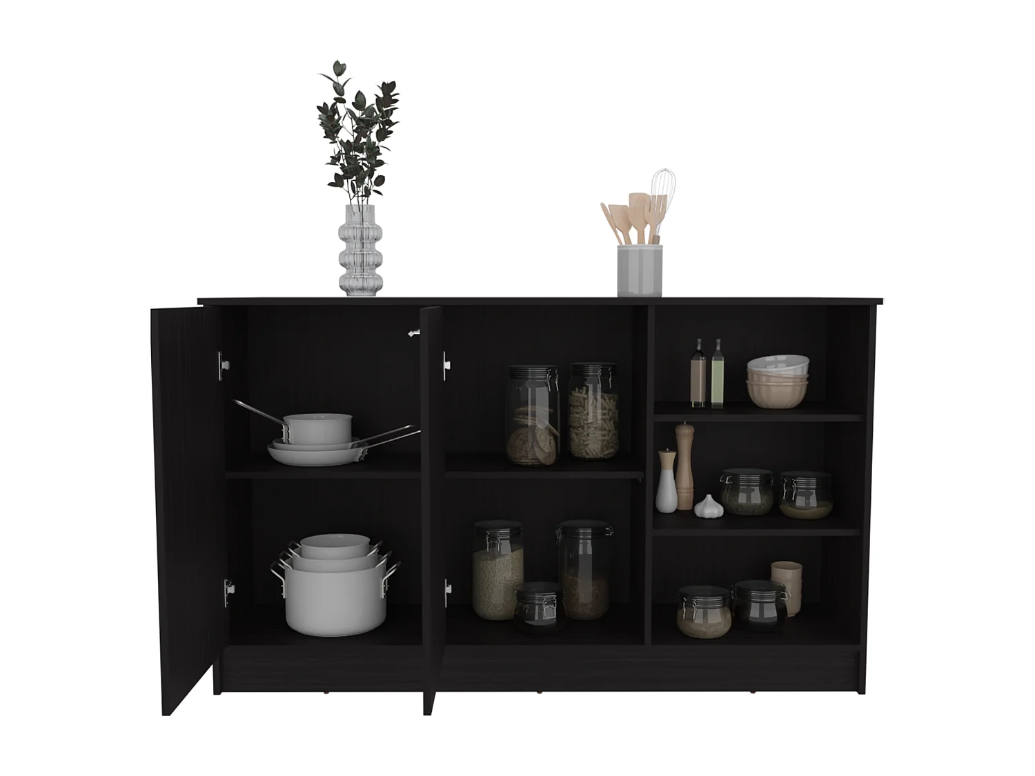 Ilha de cozinha Ginger, wengué