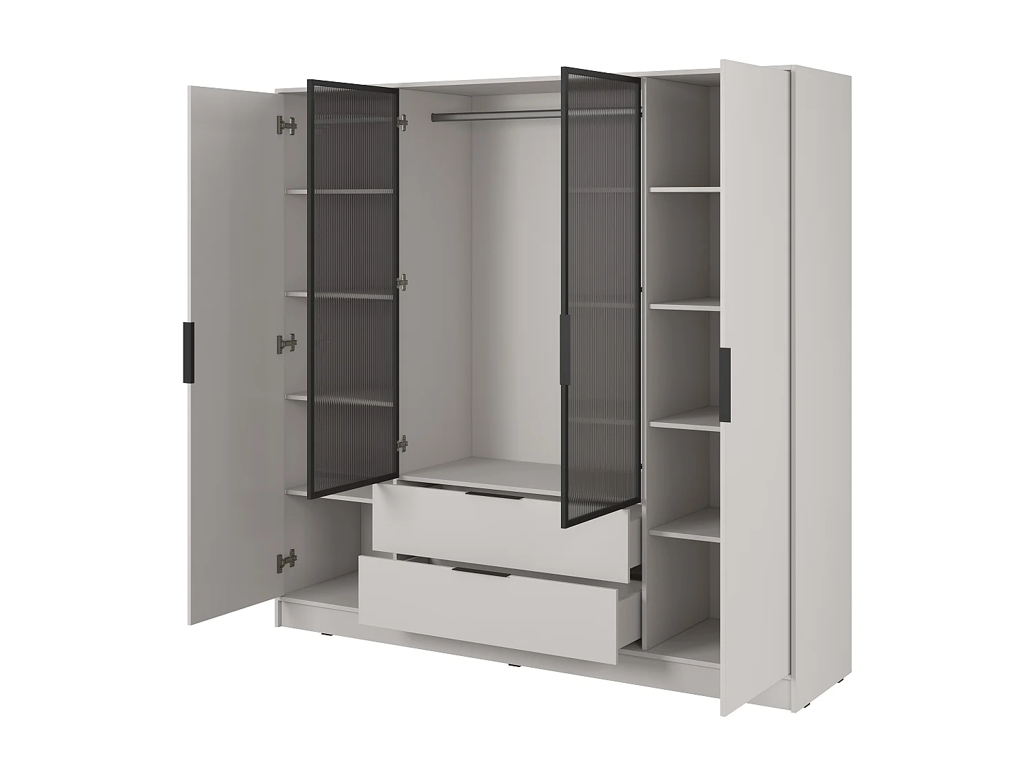 Armoire, cachemire, 206 x 200 x 51 cm
