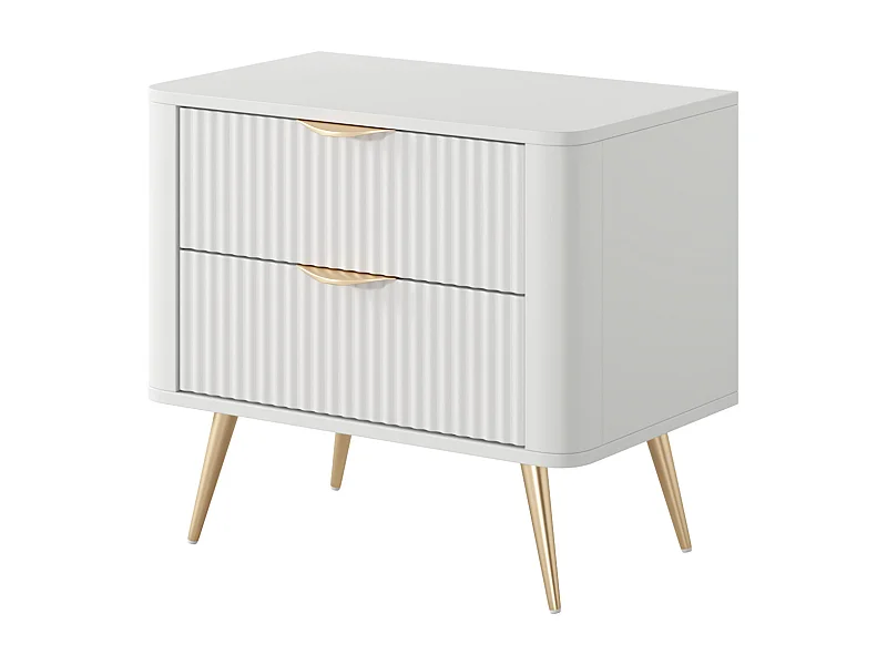 Nachtkastje: Wit, 63,2 x 38 x 55,3 cm