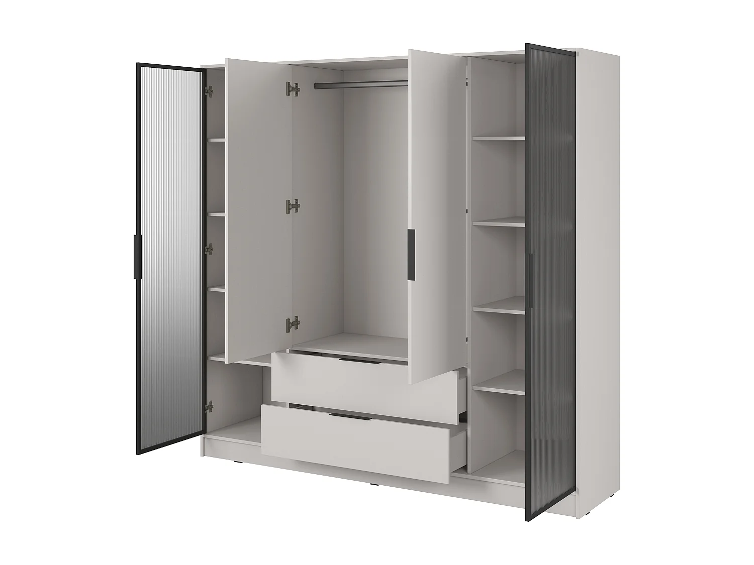 Armadio, cashmere, 206 x 200 x 51 cm