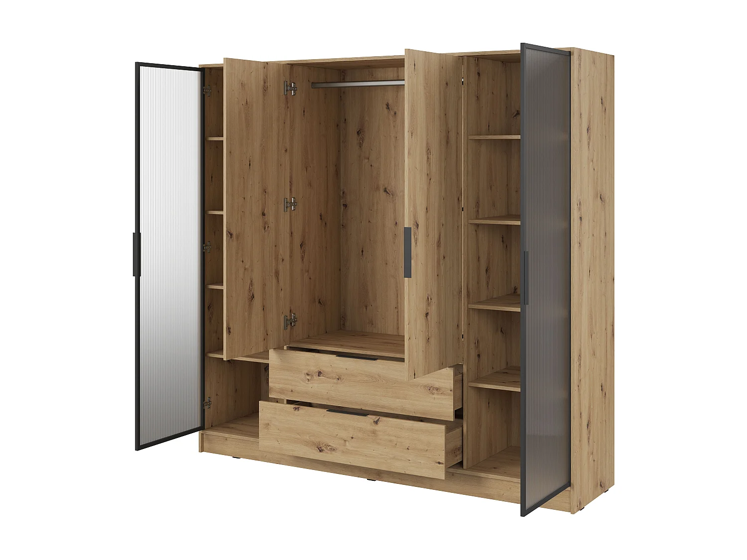 Armadio, Rovere Artisan, 206 x 200 x 51 cm