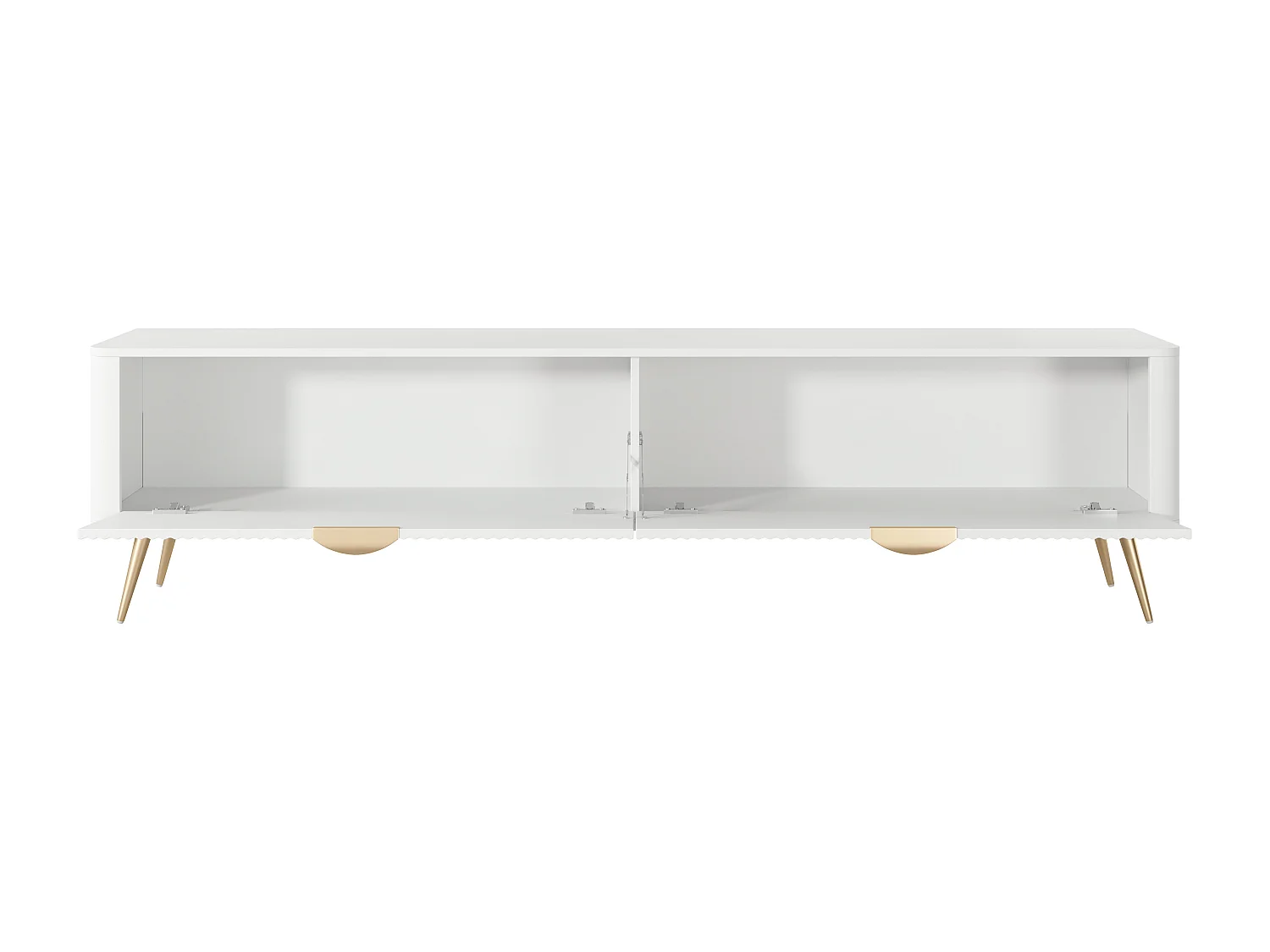 TV-Ständer: Weiß, 200 x 38 x 51,2 cm