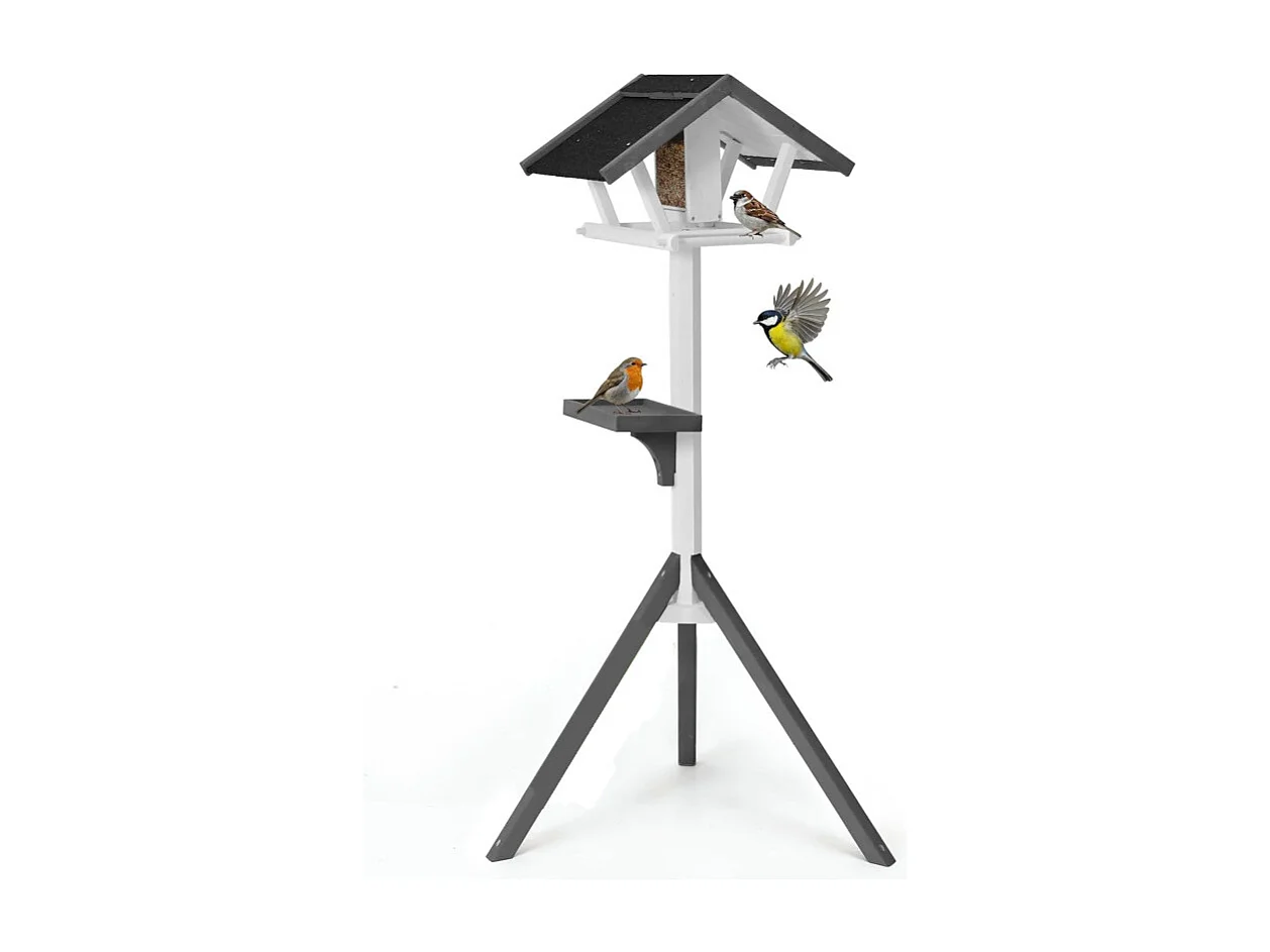 Mangeoire oiseaux exterieur pour oiseaux sauvage avec support modele-Tour