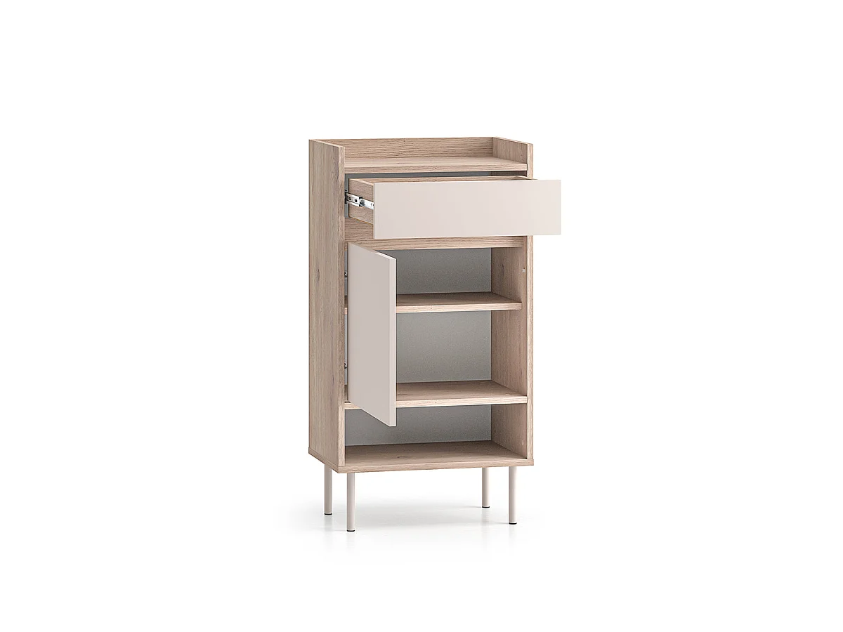 Schoenenkast 1 deur 1 lade Alos Kasjmier en Hout