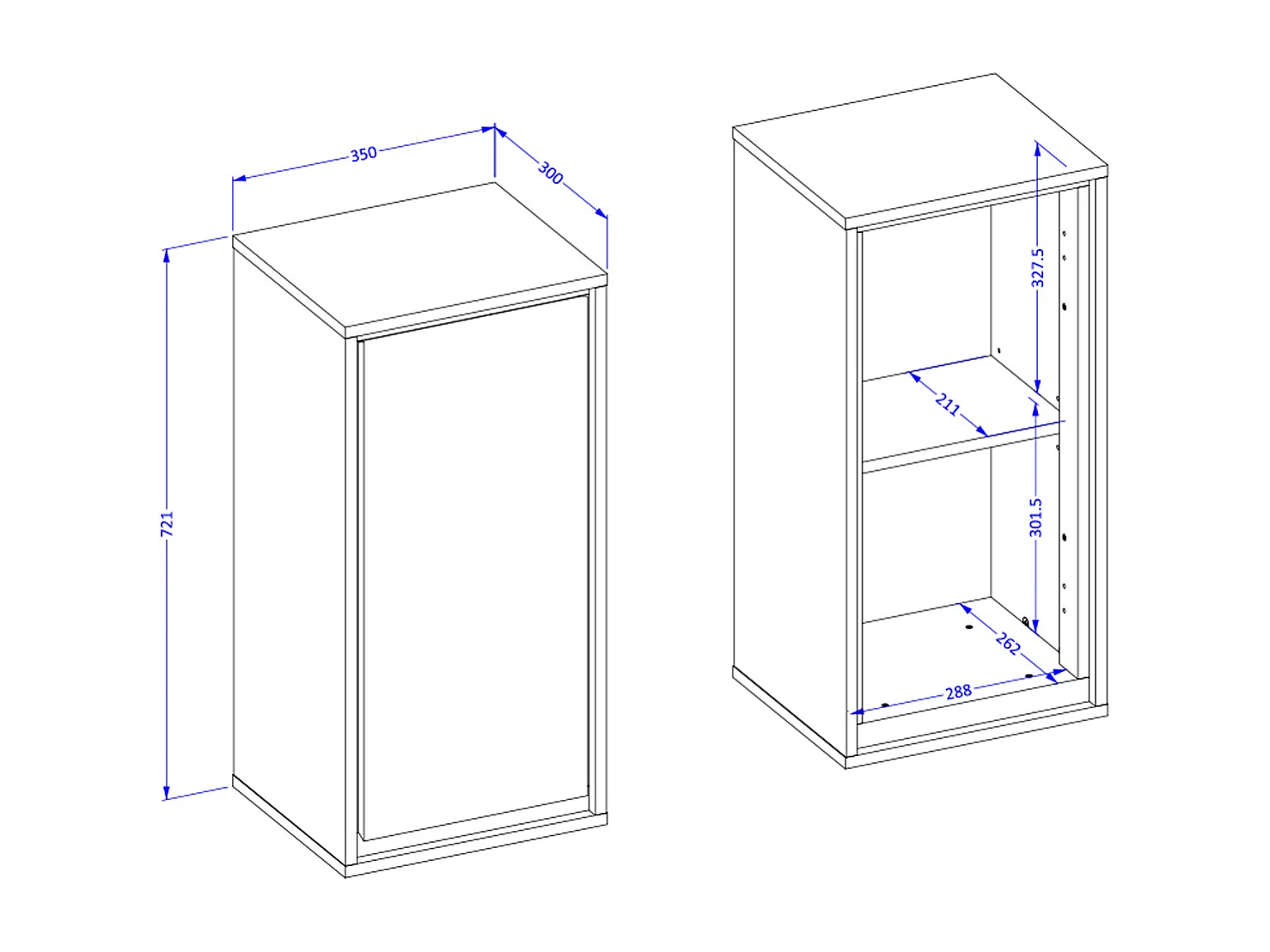Sophéa White 120cm undercounter and cabinet set