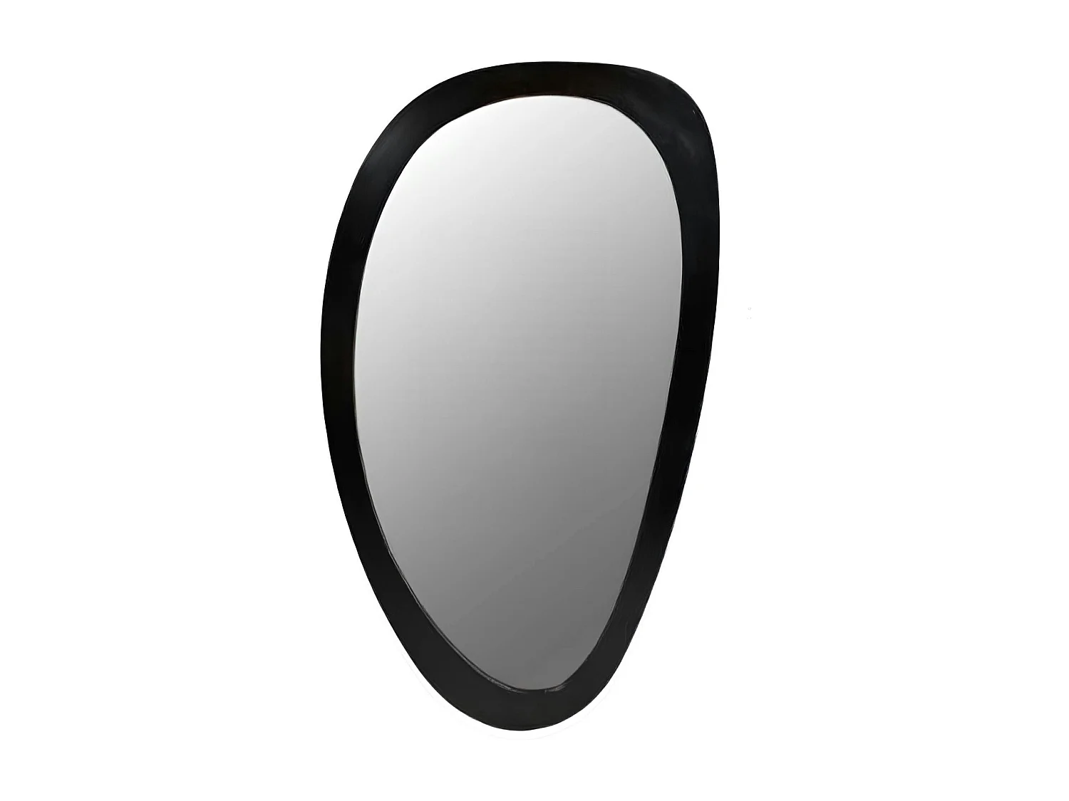 Miroir design organique en bois noir 70 x 120 cm ASPEN